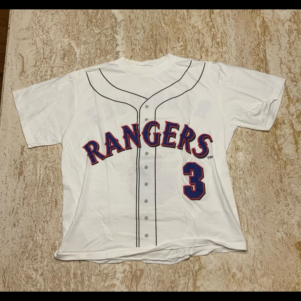Texas Rangers Alex Rodriguez Jersey Style T-Shirt